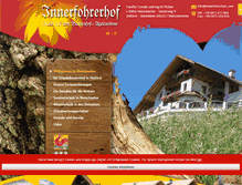 Tablet Screenshot of innerfohrerhof.com